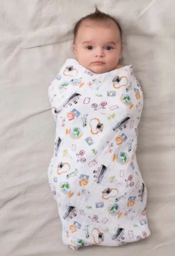 Aden + Anais Around The World Cotton Muslin Swaddle 4pk