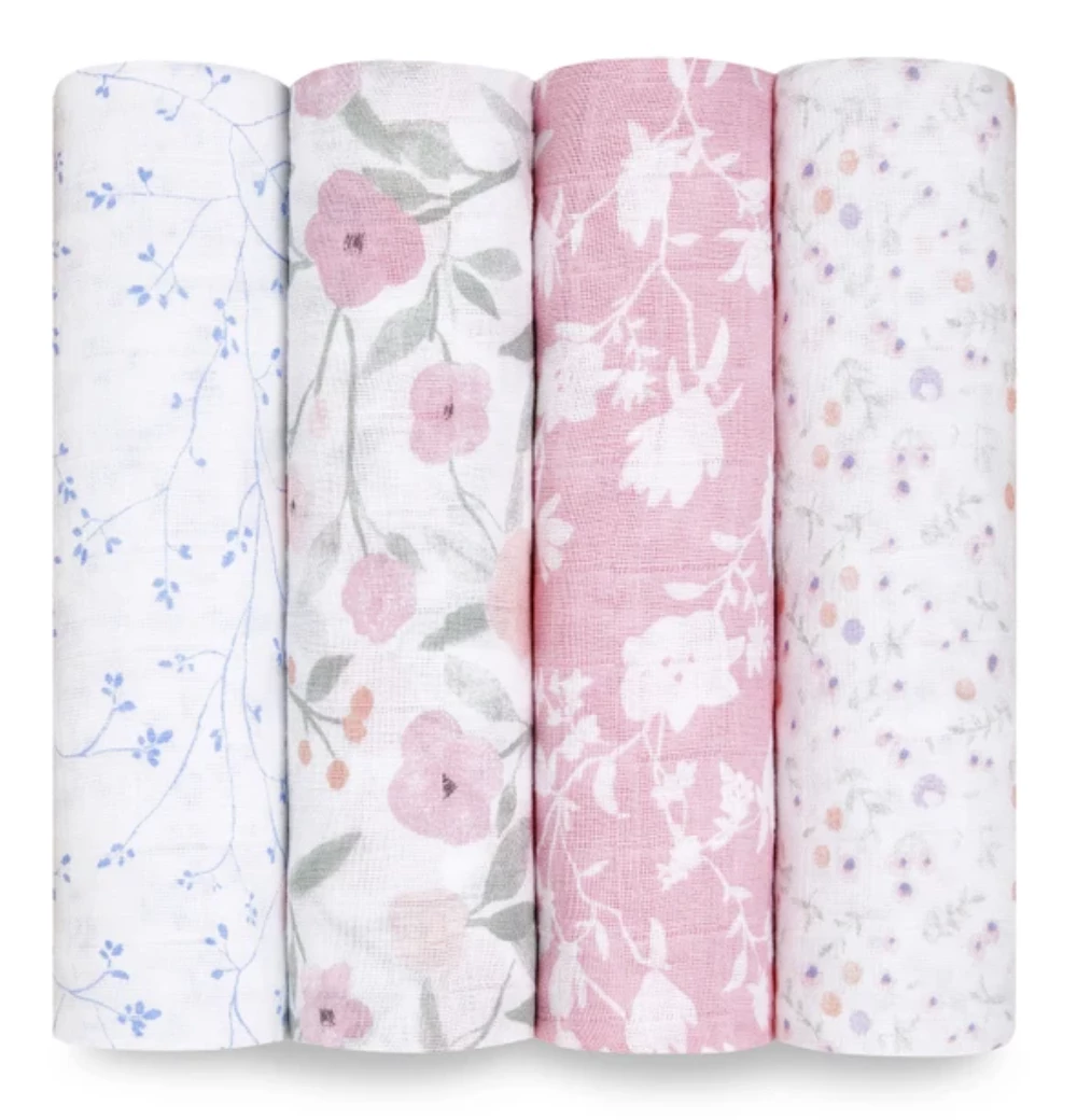 Buy ✔️ Baby Registry Mon Fleur Cotton Muslin Swaddle 4pk 🔥 2 Baby Registry Mon Fleur Cotton Muslin Swaddle 4pk