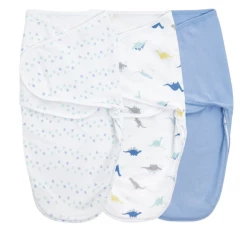 Baby Registry Dino Rama Essentials Wrap Swaddle 3pk