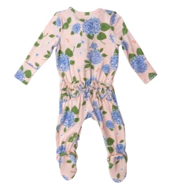 Angel Dear Hydrangea 2way Ruffle Zipper Footie Infant Clothing
