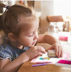 HORIZON GROUP Toys Story Magic Wooden Stamp Story Playset