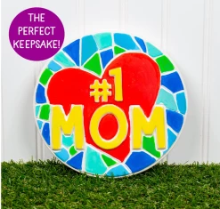 HORIZON GROUP Creative Roots Paint Your Own No.1 MOM Stepping Stone Toys