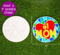 Outlet ⌛ HORIZON GROUP Creative Roots Paint Your Own No.1 MOM Stepping Stone Toys 👏 11 HORIZON GROUP Creative Roots Paint Your Own No.1 MOM Stepping Stone Toys