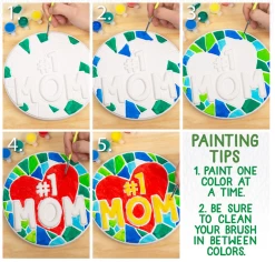 Outlet ⌛ HORIZON GROUP Creative Roots Paint Your Own No.1 MOM Stepping Stone Toys 👏 8 HORIZON GROUP Creative Roots Paint Your Own No.1 MOM Stepping Stone Toys