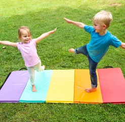 HEARTHSONG 5-Panel Folding Gymnastics Tumbling Mat Toys