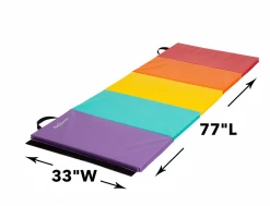 HEARTHSONG 5-Panel Folding Gymnastics Tumbling Mat Toys