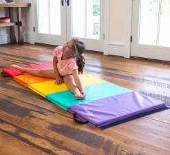 HEARTHSONG 5-Panel Folding Gymnastics Tumbling Mat Toys