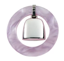 Salisbury Sterling Silver Teething Ring Baby Rattle