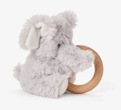 Baby Registry Ring Rattle Plush-Elephant