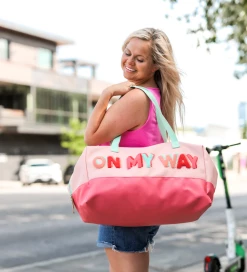 Bari Lynn Duffle Bag (Light Coral) - On My Way