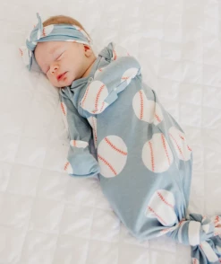 Copper Pearl Baby Accessories CP Slugger Knotted Gown