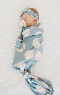 Copper Pearl Baby Accessories CP Slugger Knotted Gown