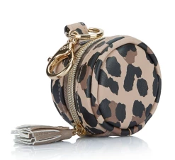 Itzy Ritzy Leopard Diaper Bag Charm Pod Keychain