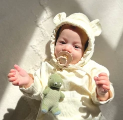 Baby Registry Bitzy Pal Dino Pacifier & Stuffed Animal