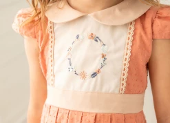 Evie's Closet Fall 22 50% Off Fall Clothing Evie's Closet Tangerine Floral Wreath Dress