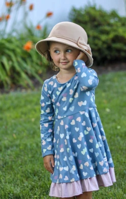 Evie's Closet Fall 22 Evie's Closet Winter Hearts Reversible Dress 50% Off Fall Clothing