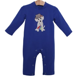 Trotter Street Fall 22 New Arrivals Fishing Dog Romper