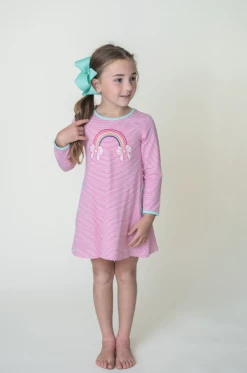 Trotter Street Fall 22 Over The Rainbow Dress W/Pockets New Arrivals