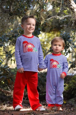 Trotter Street Fall 22 New Arrivals Farm Barn Boy Romper