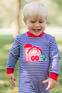 Trotter Street Fall 22 New Arrivals Farm Barn Boy Romper