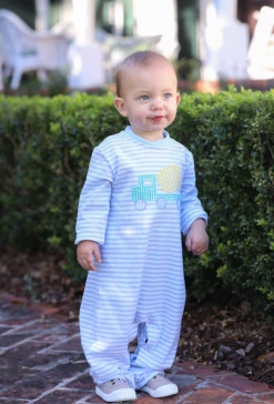 Trotter Street Fall 22 Cement Truck Romper New Arrivals