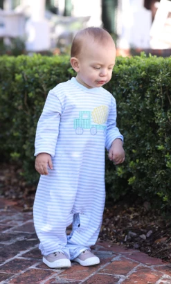 Trotter Street Fall 22 Cement Truck Romper New Arrivals