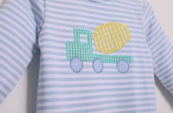 Trotter Street Fall 22 Cement Truck Romper New Arrivals