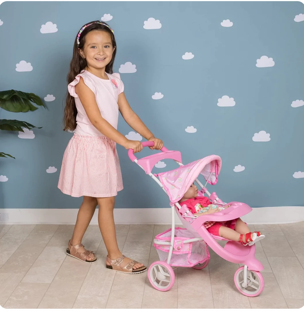 Best Pirce 🌟 Adora Toys Rainbow Rose Snack And Go Stroller 🤩 3 Adora Toys Rainbow Rose Snack And Go Stroller