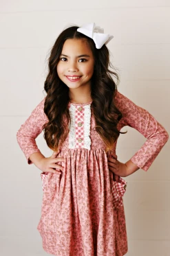 Serendipity/Swoon Baby 22 Floral Tunic Dress W/Gingham Pockets Legging Set New Arrivals