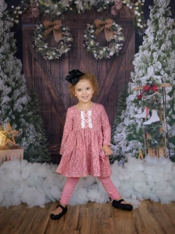 Serendipity/Swoon Baby 22 Floral Tunic Dress W/Gingham Pockets Legging Set New Arrivals