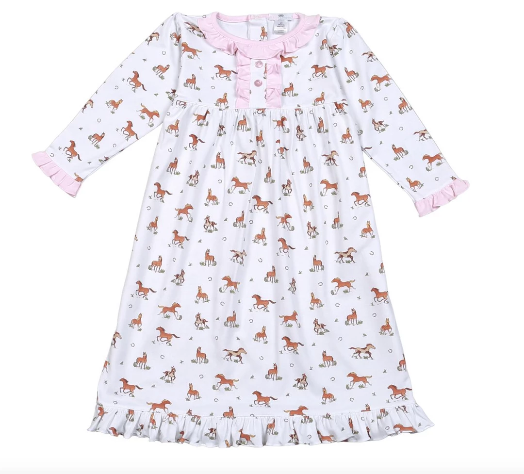 Buy โ Baby Loren Fall New Arrivals Horses Pima Night Gown ๐ 1 Baby Loren Fall New Arrivals Horses Pima Night Gown