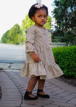 Bailey's Blossoms Fall Hailey Cheetah Ruffle Dress