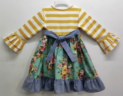 Millie Jay Fall Chicken Little Applique Dress