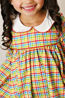 Serendipity/Swoon Baby 22 Plaid Proper Picot Trim Dress