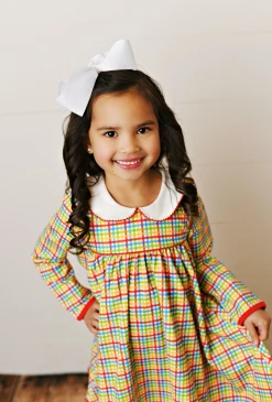 Serendipity/Swoon Baby 22 Plaid Proper Picot Trim Dress