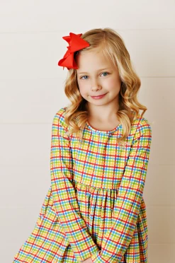 Serendipity/Swoon Baby 22 Plaid Charming Eyelet Trim Dress 50% Off Fall Clothing