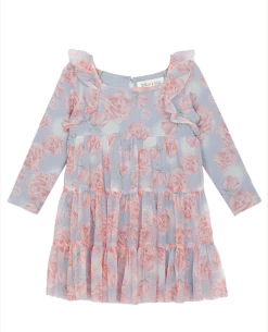 Mabel & Honey Fall 22 Rose Garden Knit & Mesh Dress