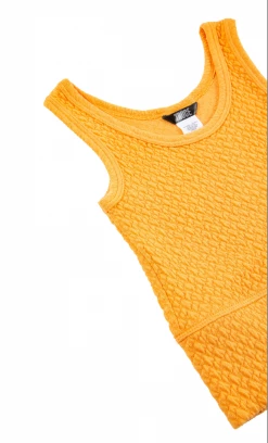 Habitual Girl/Truce Fall Gold Knit Tank Top
