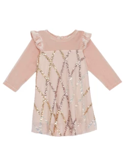 Mabel & Honey Fall 22 Ayla Velvet & Mesh Dress New Arrivals