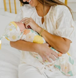 Copper Pearl CP Rose Swaddle Blanket