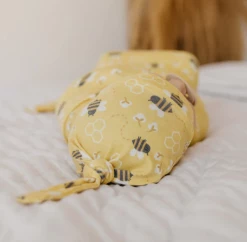 Copper Pearl Baby Accessories CP Honeycomb Top Knot Hat