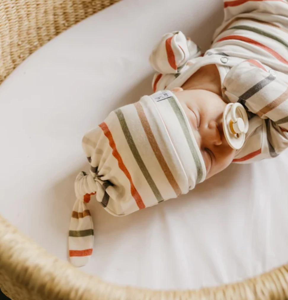 Buy 🎁 Copper Pearl CP Linus Top Knot Hat Baby Accessories ⌛ 2 Copper Pearl CP Linus Top Knot Hat Baby Accessories