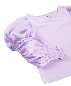 Habitual Girl/Truce Fall Lilac Victorian Sleeve Top