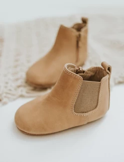 Consciously Baby Sedona Brown Leather Chelsea Boot Soft Sole