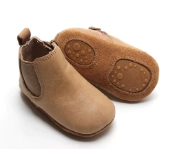 Consciously Baby Sedona Brown Leather Chelsea Boot Soft Sole
