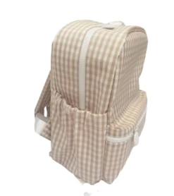 TRVL Design Gifts Mini Backer Khaki Gingham