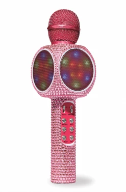 WIRELESS EXPRESS Toys Pink Bling Karaoke Microphone