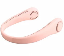 WIRELESS EXPRESS Toys Bladeless Neck Fan Pink