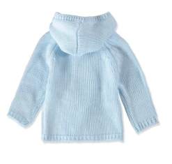 Mudpie Fall Clothing New Arrivals Double Breasted Hood Knit Sweater - Blue