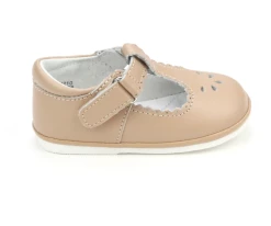 L'Amour Latte Dottie Scalloped Mary Jane Shoes